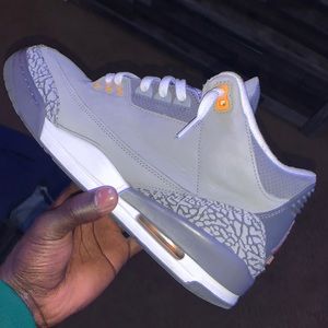 COPY - Cool Grey Jordan 3s Size 10